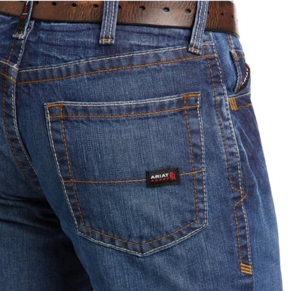 Ariat FR Jeans Mens 36 x 34 M3 Loose Straight Fire Flame Resistant Work Denim - Picture 2 of 10